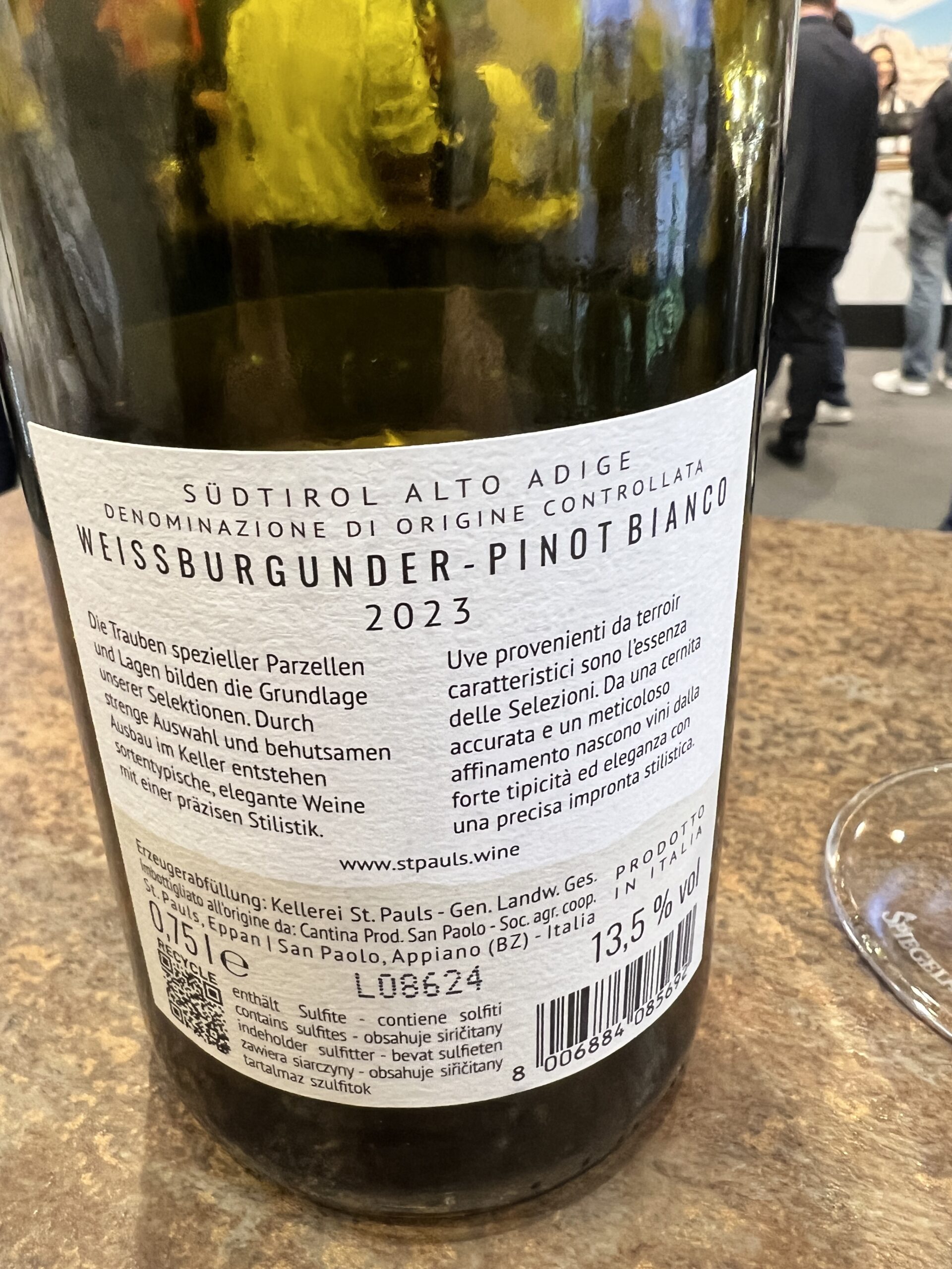 Pinot Bianco Alto Adige DOC St. Paulus