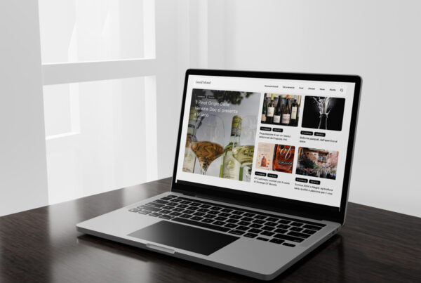 Mockup di benvenuto al nuovo sito