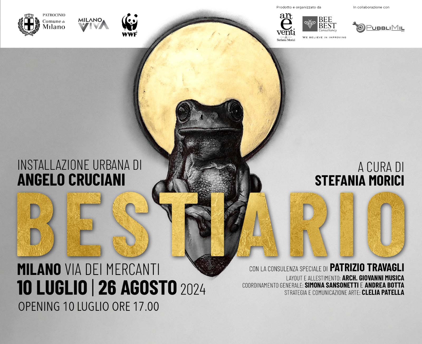 Bestiario: l’installazione urbana di Angelo Cruciani a cura di Stefania Morici