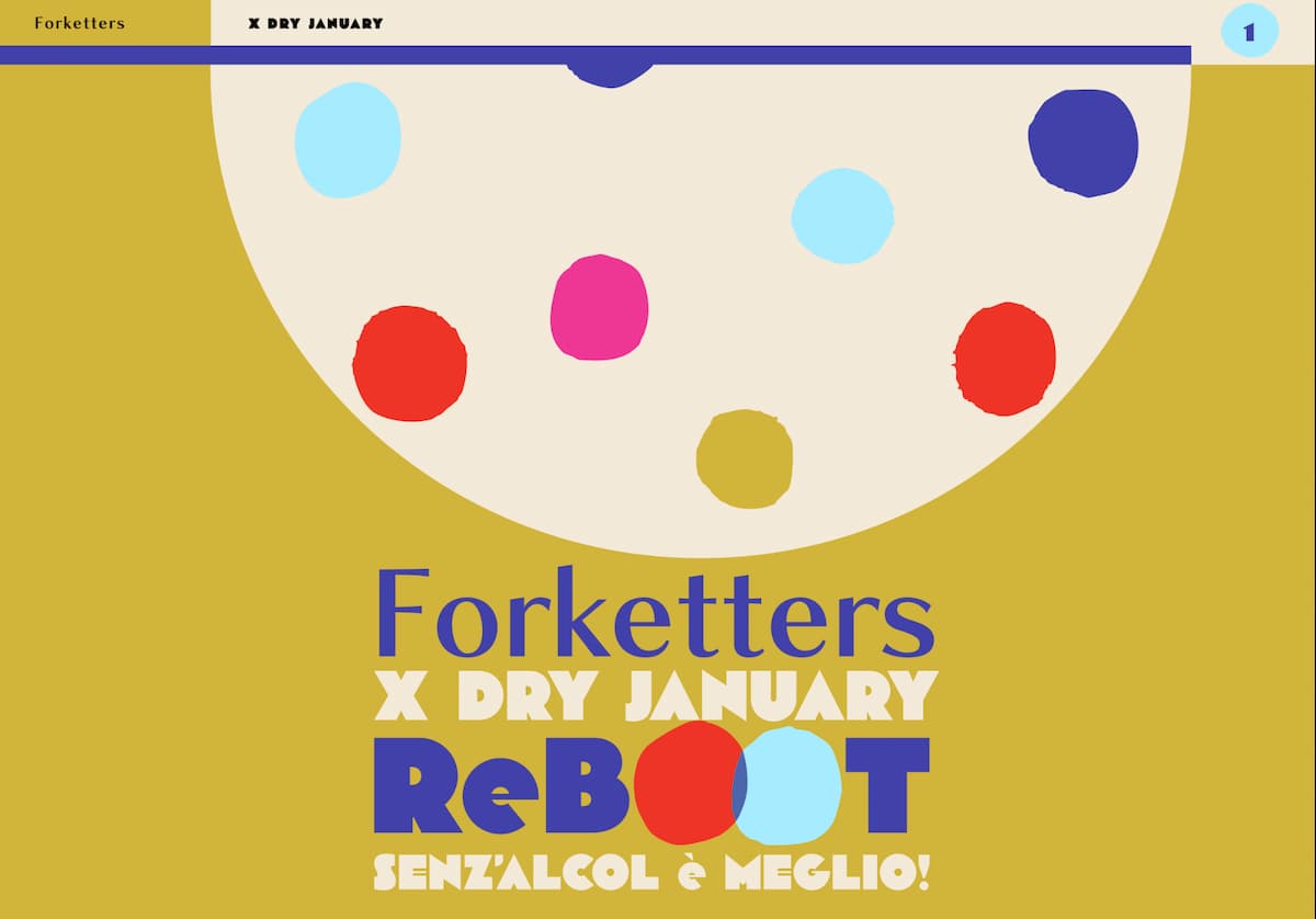 Forketters x Dry January Reboot: un nuovo modo di bere insieme, senz’alcol