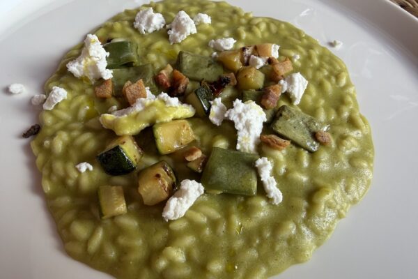 Il risotto con i prodotti dell'orto