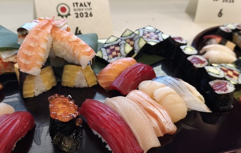 la panoramica dei sushi più armonici del concorso Italy Sushi Cup