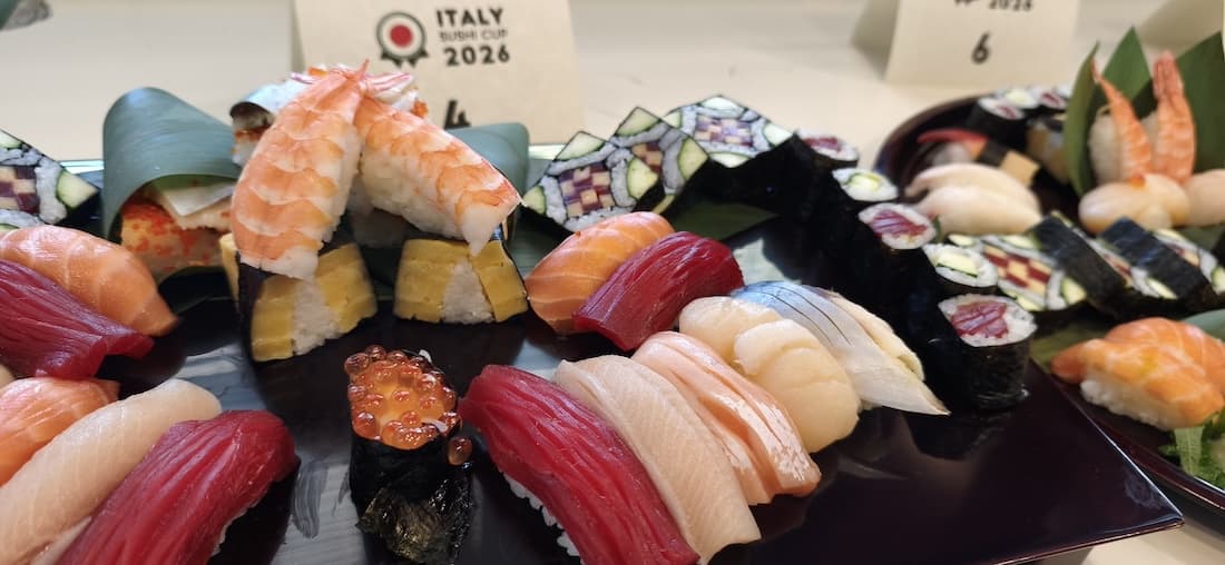 la panoramica dei sushi più armonici del concorso Italy Sushi Cup