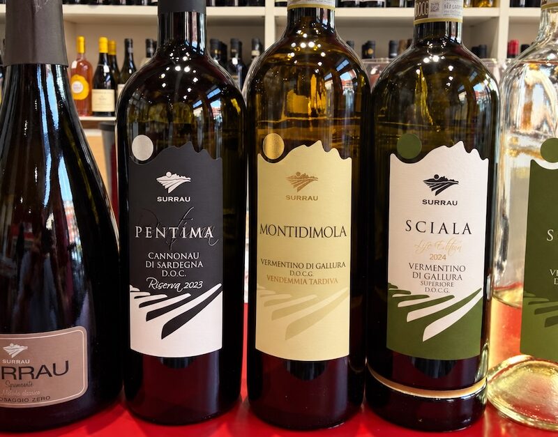 Le cinque etichette di Vigne Surrau presentate durante la masterclass