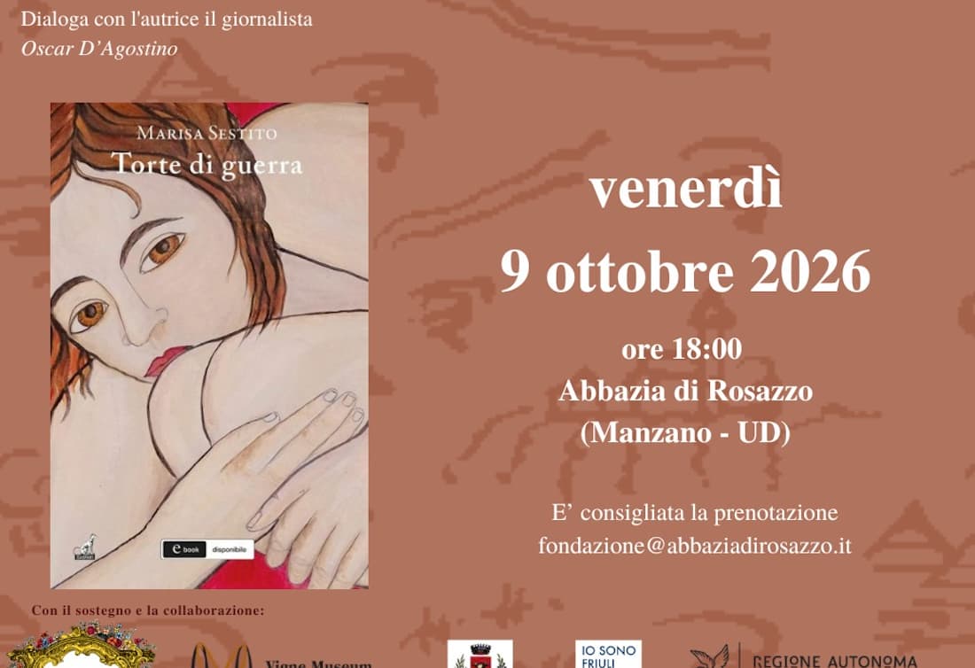 Marisa Sestito all'Abbazia di Rosazzo con “Torte di guerra”